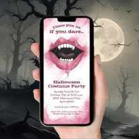 Halloween do sorriso de vampiro