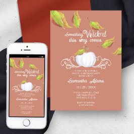 Convites Halloween Doce 16 Festa de aniversário Terracotta