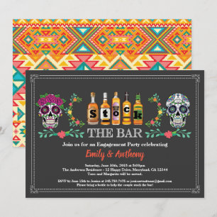 Convites Halloween estoque a festa de noivado do bar