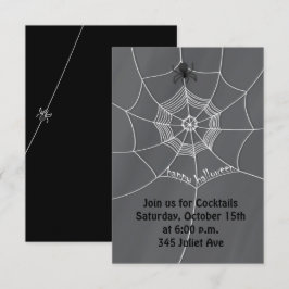 Convites Halloween Fofo Aranha Teia de Aranha Assustadora P
