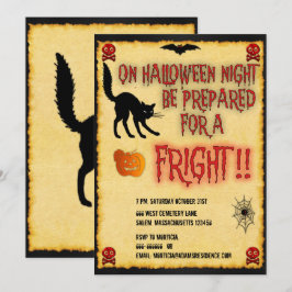 Convites Halloween Fright Night