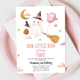 Convites Halloween Ghost Little Boo Spooktacular Aniversári