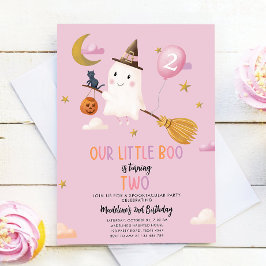 Convites Halloween Ghost Little Boo Spooktacular Aniversári