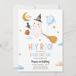 Convites Halloween Ghost Spooktacular Ei Boo Boy Aniversári