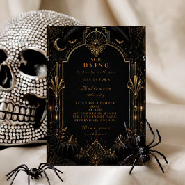 Convites Halloween Glamouroso Sofisticado