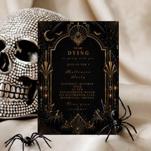 Convites Halloween Glamouroso Sofisticado