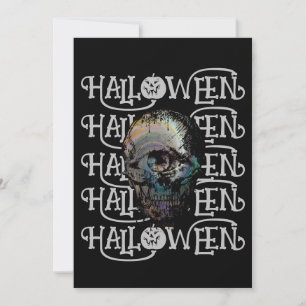 CONVITES HALLOWEEN HALLOWEEN CRÂNIO ASSUSTADOR