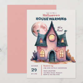 Convites Halloween House Aquecendo Nova Família Em Casa Ros