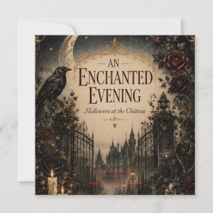 Convites Halloween Inspirado no Vintage para uma Noite Mist