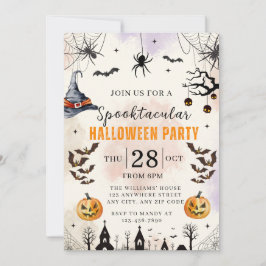 Convites Halloween Kids Spooktacular Party Invitation