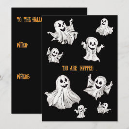 Convites Halloween: Kleine Geister - 
