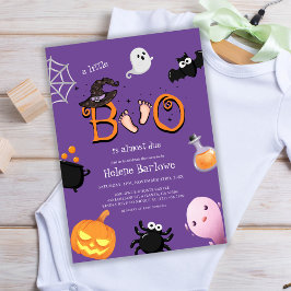 Convites Halloween Little Boo Spooky Chá de fraldas