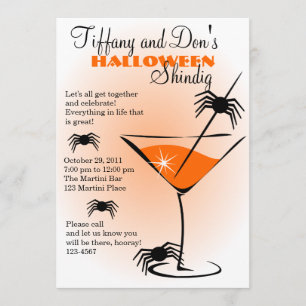 Convites Halloween Martini Shindig!