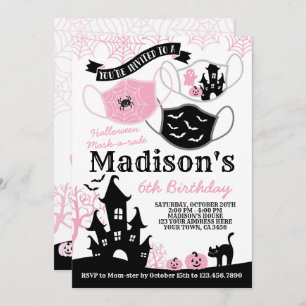 Convites Halloween Mask-a-rade