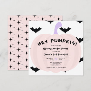 Convites Halloween Moderno de Pumpkin A Qualquer Ano Aniver