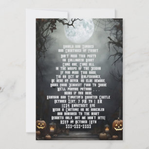 Convites Halloween Moon