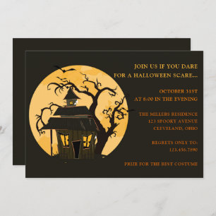 Convites Halloween Moon e Halloween da Casa Assombrada
