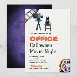 Convites Halloween Office Party Business Cinema Noite de Ci