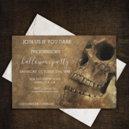 Convites Halloween Party Budget Vintage Skull