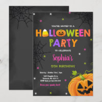 Halloween Pumpkin Aniversário Convide Spooktacular