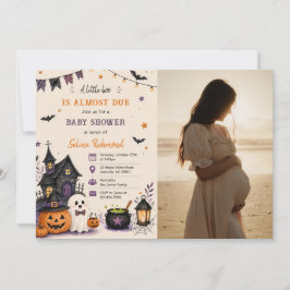 Convites Halloween Pumpkin Little Boo Baby Shower Photo