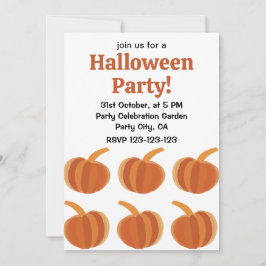 Convites Halloween Pumpkin outono outono no outono