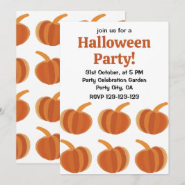 Convites Halloween Pumpkin outono outono no outono