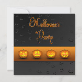Convites Halloween Pumpkins Jack-o-Lanterna