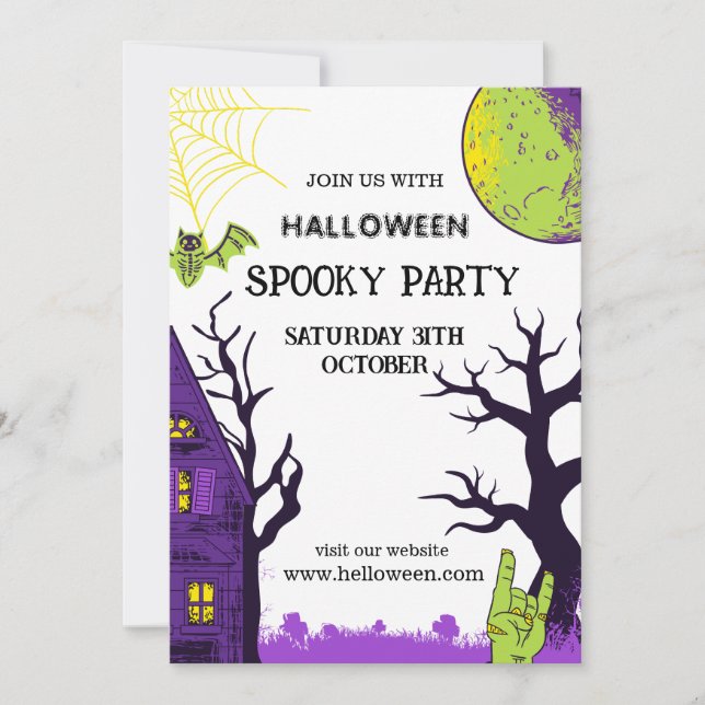 Convites Halloween Simple (Frente)