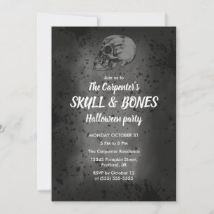 Convites Halloween Skull