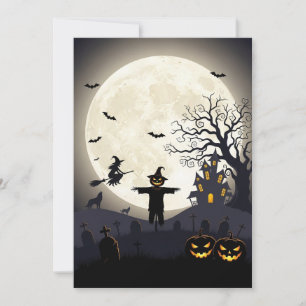 Convites Halloween Spooky Night Invitation