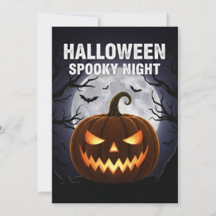 Convites Halloween Spooky Night Invitation
