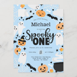 Convites Halloween Spooky One Birthday Party