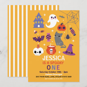 Convites Halloween Spooky ONE Party