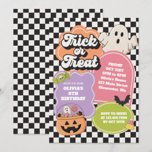 Convites Halloween Spooky Vibes Aniversário