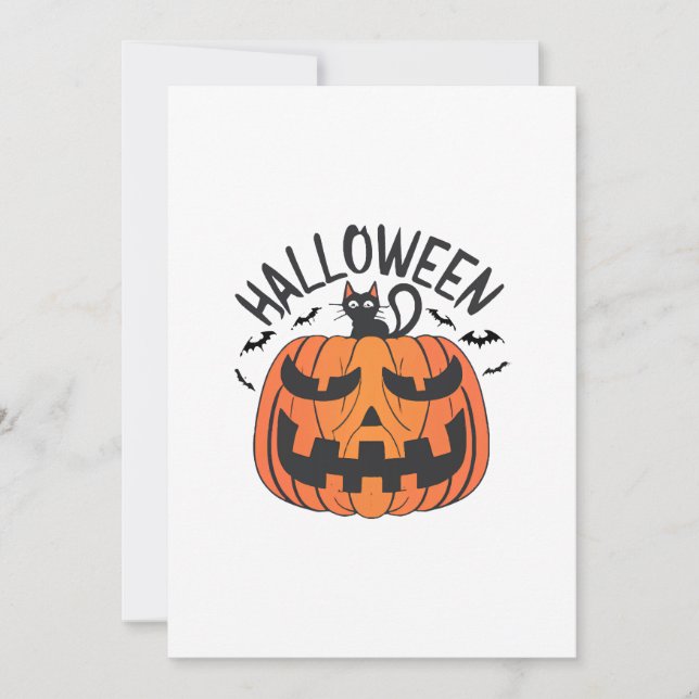 Convites Halloween Vintage  (Frente)