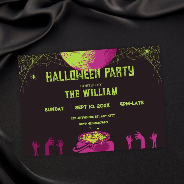 Convites Halloween vintage  (Criador carregado)