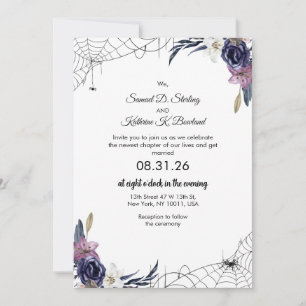 Convites Halloween Wedding