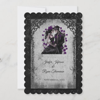 Convites halloween wedding Invitation