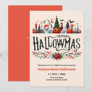 Convites Hallowmas Invoca a Mashup de Natal no Halloween