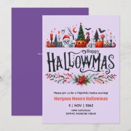 Convites Hallowmas Invoca a Mashup de Natal no Halloween