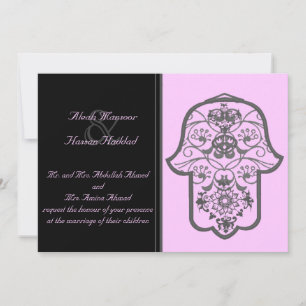 Convites Hamsa Floral (Original) (Casamento)