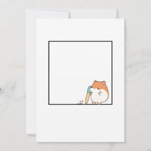 Convites Hamster, tema de hamster fofo