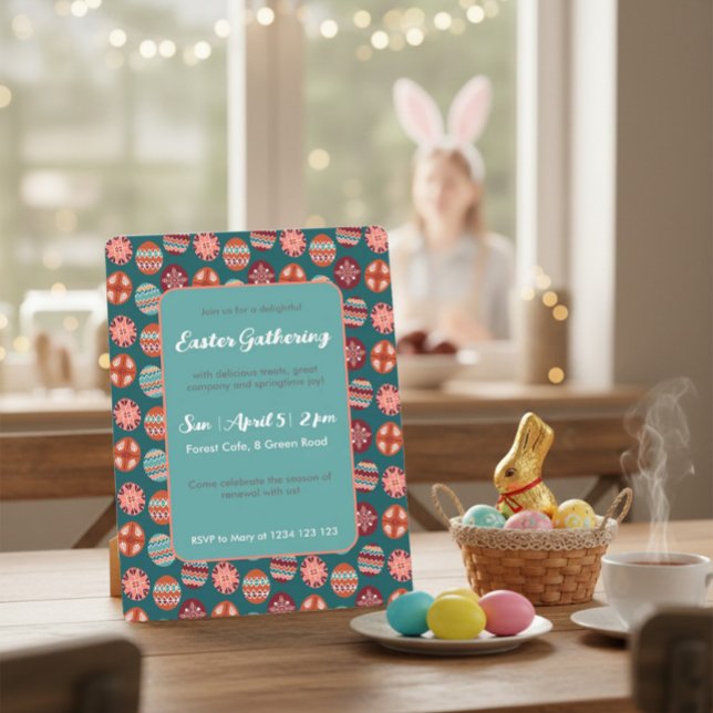 Convites Hand Drawn Easter Brunch Invitation  (Criador carregado)