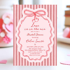 Convites Hand Drawn Love Is In The Air Bow Bridal Shower
