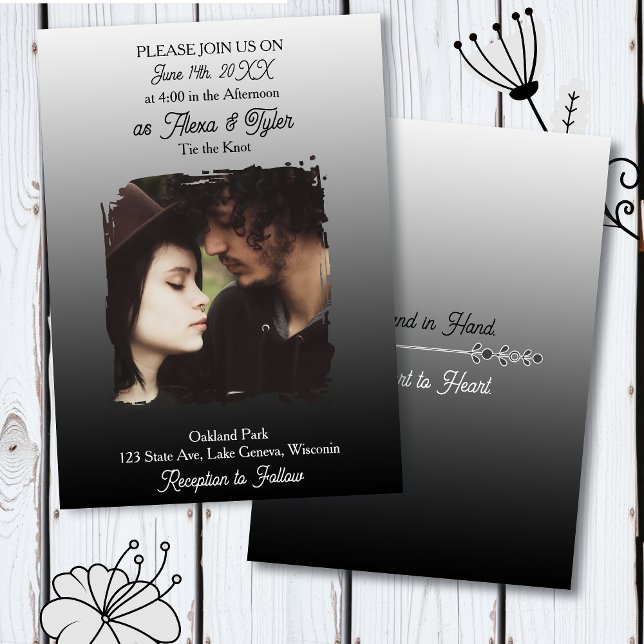 Convites Hand in Hand, Heart to Heart | Photo Wedding (Criador carregado)