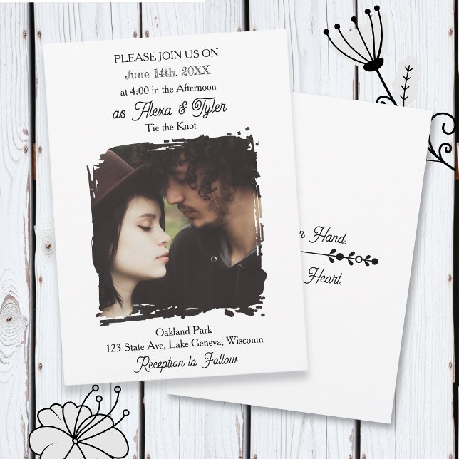 Convites Hand in Hand, Heart to Heart | Photo Wedding (Criador carregado)