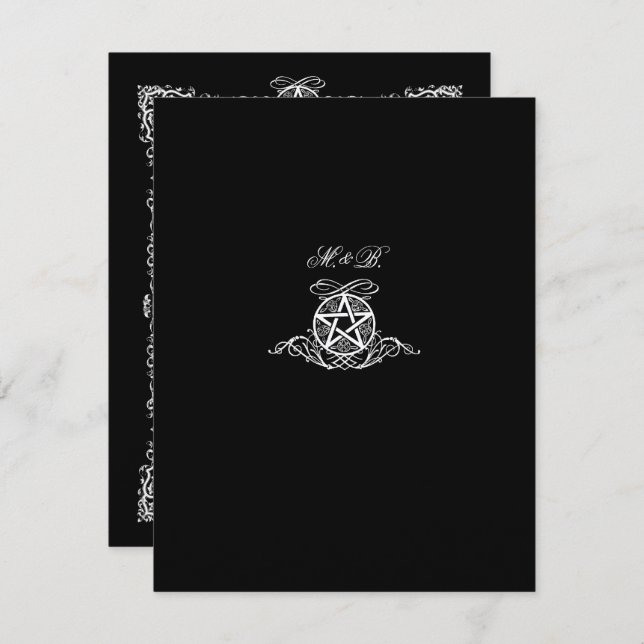 Convites Handfasting (Frente/Verso)