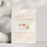 Convites Handwritten Doodles Cocktails Summer Soiree Party<br><div class="desc">This summer soiree party invitation features the phrase “Cocktails Conversation” with illustrated cocktail glasses for a relaxed gathering with friends. The modern layout and playful drink illustrations set the tone for an easygoing evening of drinks and good company. It’s perfect for summer parties, cocktail gatherings, birthday celebrations, or casual entertaining....</div>