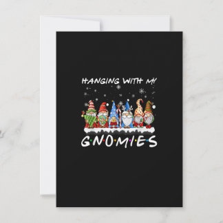 Convites Hanging With My Gnomies Christmas Pajamas Family G